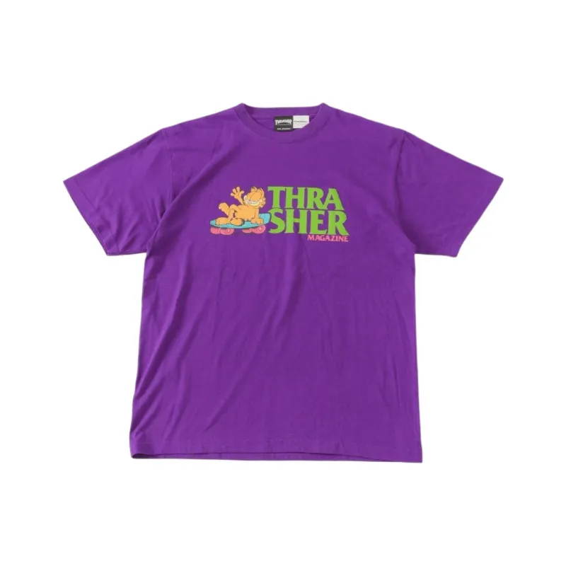 Jiafeimao X Thrasher T Shirts Men Purple-0