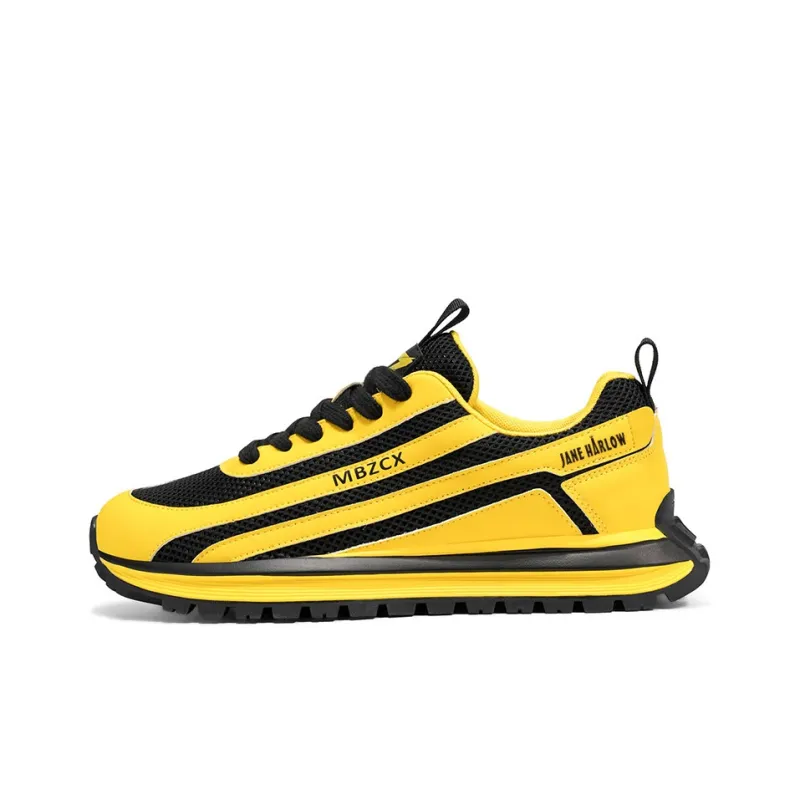 JANE HARLOW Slip Resistant, Abrasion Resistant, Breathable, Lightweight Low Top Chunky Sneakers Men's-0