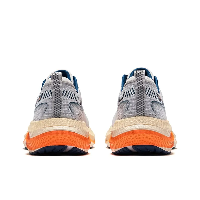 Erke Shock Absorbers Rebound Low Top Casual Running Shoes Men's Mist Gray Tide Blue-3