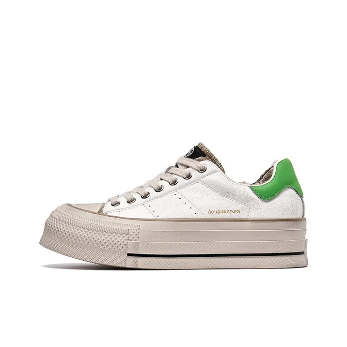 Acupuncture Abrasion Resistant Lightweight Breathable Height Increasing Low Top Skateboard Shoes Women's-10