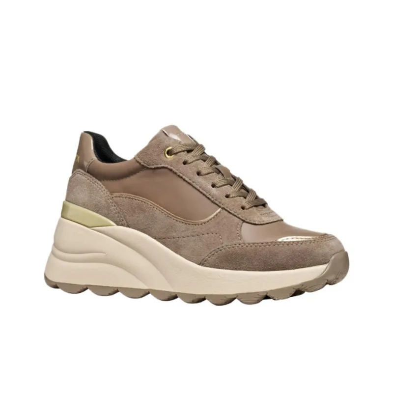 GEOX Spherica Ec13 Low Top Casual Shoes Women's Taupe-3