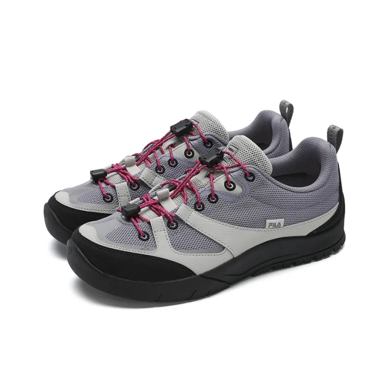 FILA CAMLIFE Mountain Crossing Shoes Anti Slip Wear Resistant Low Top Casual Shoes Women's Purple Gray-2