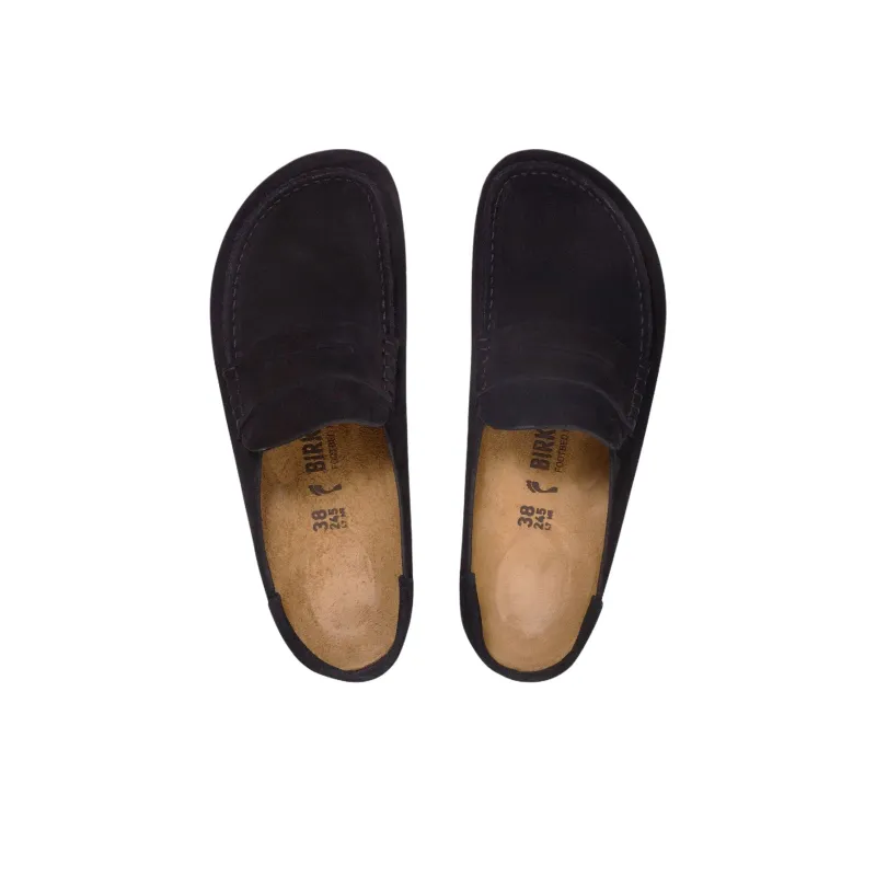 Birkenstock Naples Rubber Sole Abrasion Resistant Closed Toe Slippers Unisex Black Regular Loose Fit-4