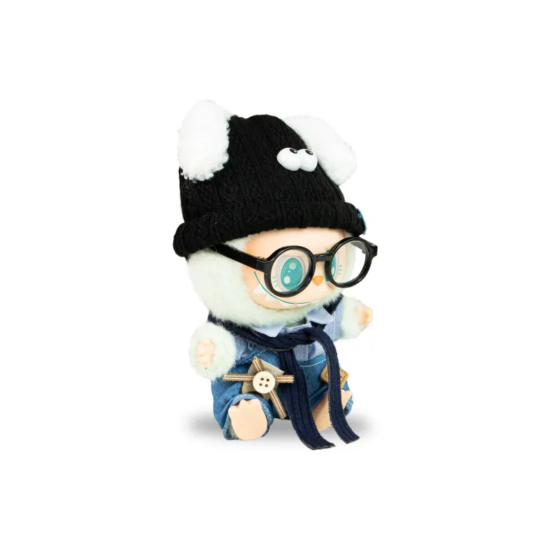 [Modified Doll] POP MART THE MONSTERS Sitting Party Collection, Vinyl 2.0 Labubu Confused Hang Tag Box 15cm-2