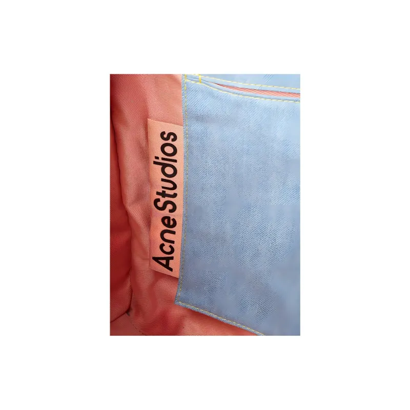 Acne Studios Denim Fabric Tote Bag, Shopping Bag, Shoulder Bag, Handbag Women's Light Blue-2