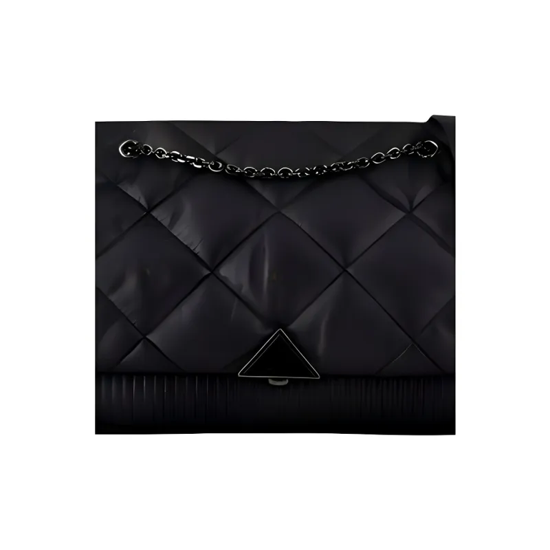 AMANI Nylon Fabric Crossbody Bag, Shoulder Bag Women's Black-4