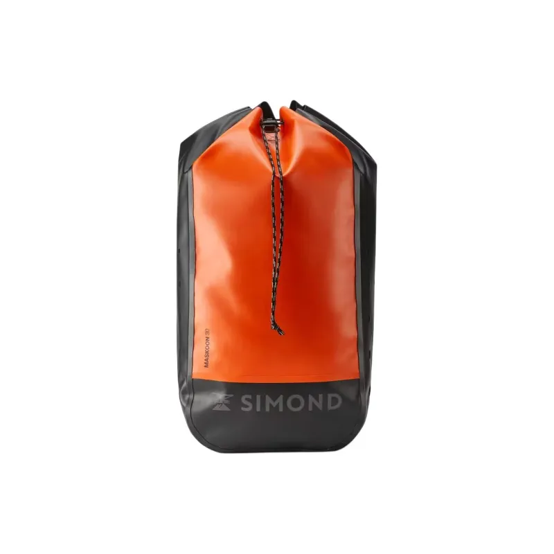 DECATHLON Polyester Backpack Regular Unisex Orange & Black-0