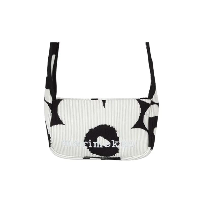 Marimekko Fabric Crossbody Bag, Shoulder Bag Women's Pink & Beige/Black & Ecru-3