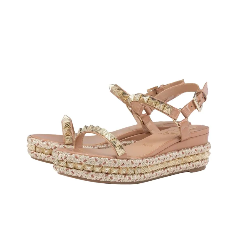 CL Pyraclou One Strap Sandals 6cm Women's Pink-2