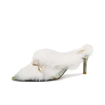 Lily Wei Closed Toe Slippers Women's Green