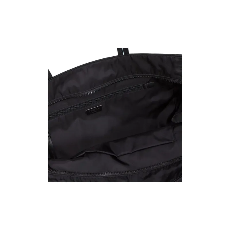 PRADA Nylon Handbag, Shoulder Bag Unisex Black-4