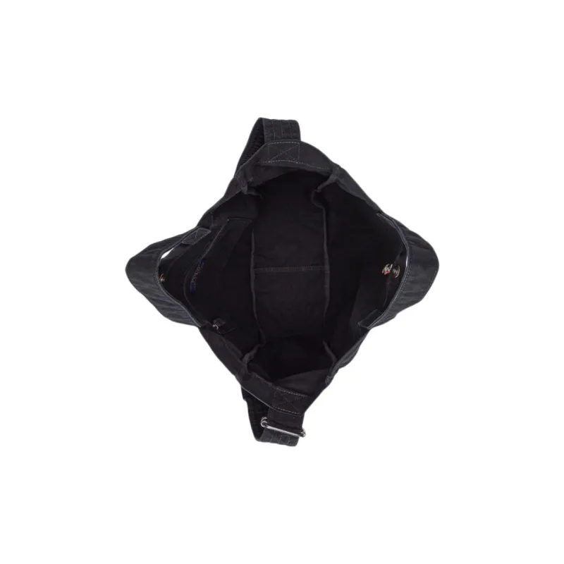 Ralph Lauren Solid Color One Shoulder Handbag Unisex Black-3
