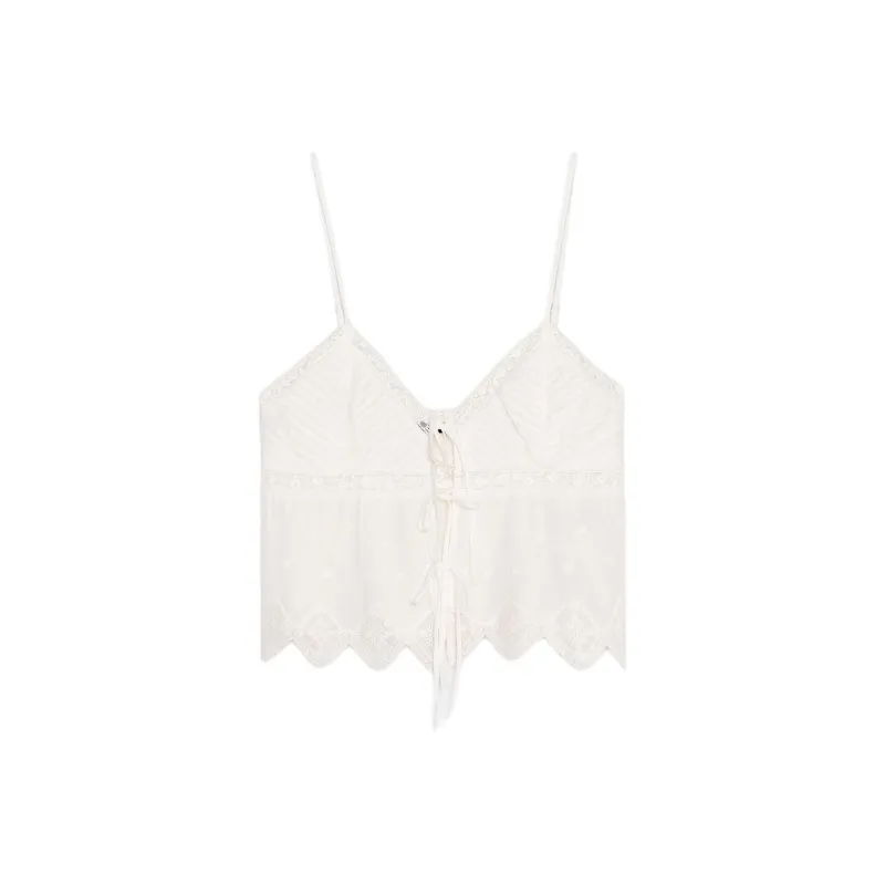 ZARA Camisoles Women's White-0