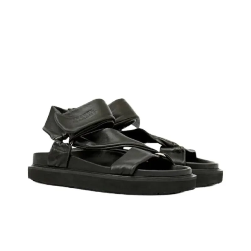 ISABEL MARANT Naori One Strap Sandals Women's Black-2