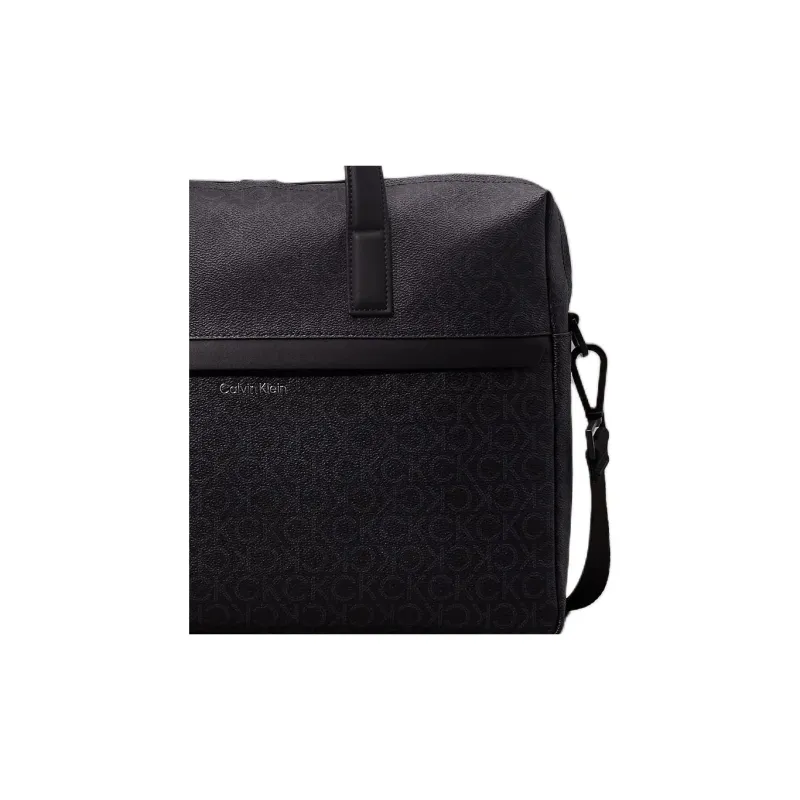 CALVIN KLEIN Artificial Leather Laptop Bag, Shoulder Bag, Crossbody Bag, Handbag Men's Black-2