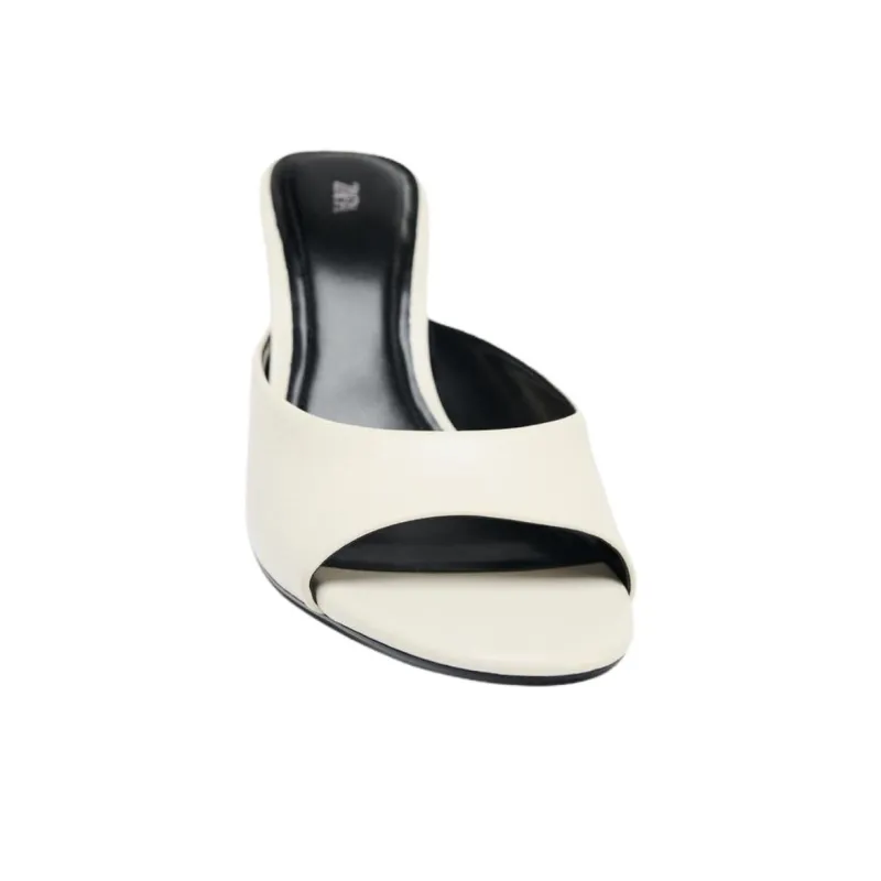 ZARA Abrasion Resistant Slide Slippers Women's Light Beige Yellow-3