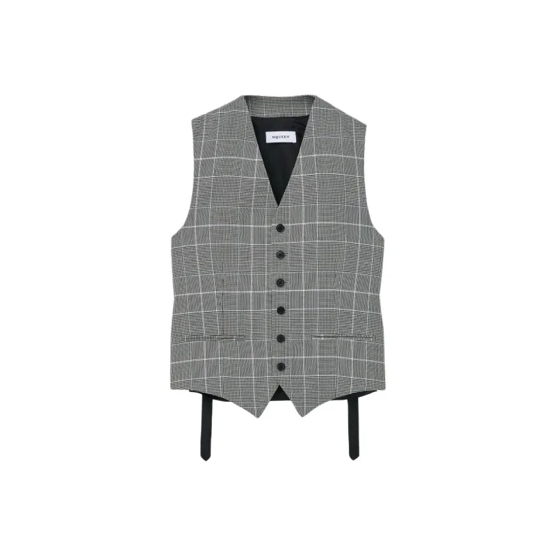 Alexander McQueen Vest Men's Gray-0