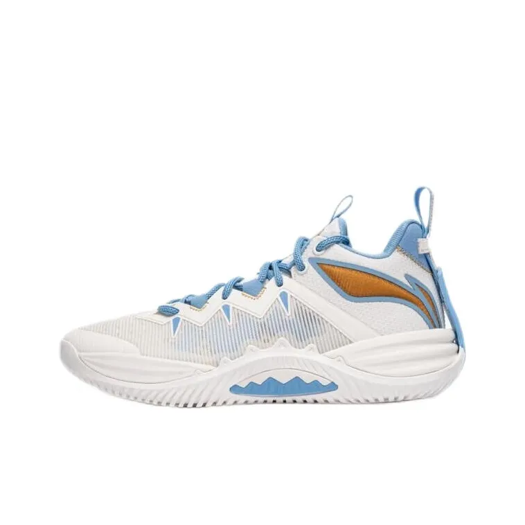 LiNing Cushioning, Rebound, Slip Resistant Low Top Basketball Shoes Men's Ivory-0