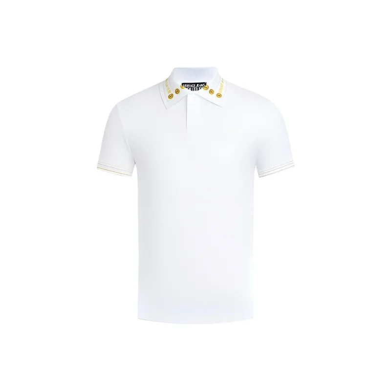 VERSACE JEANS COUTURE Polo Shirts Men White-0