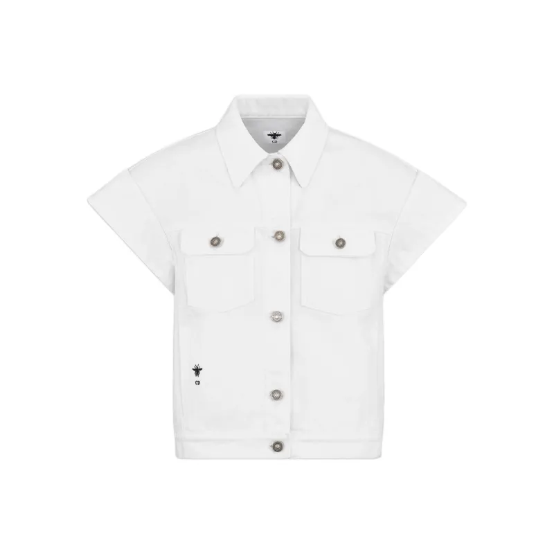 DIOR Denim Jacket Women's White-0