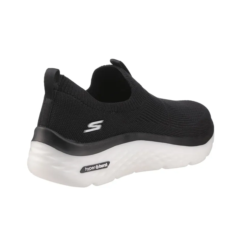 Skechers Go Walk Hyper Burst Abrasion Resistant Low Top Casual Shoes Women's Black-3