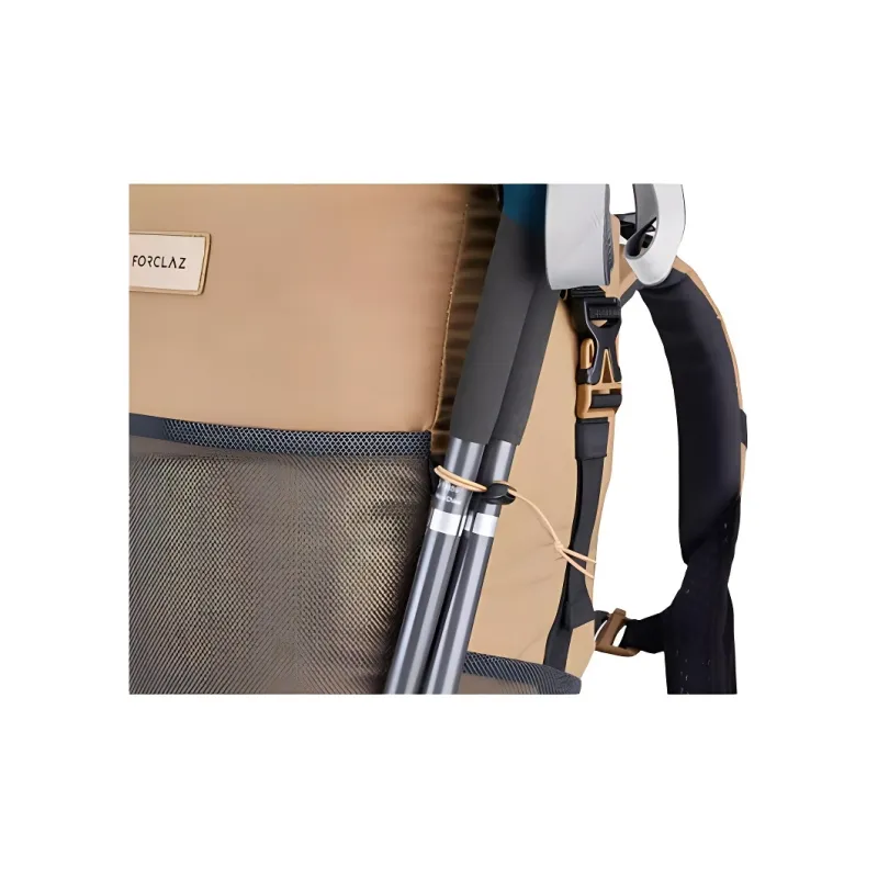 DECATHLON Polyamide Outdoor Mountaineering Bag Backpack Regular Unisex Khaki Fabric Color-2