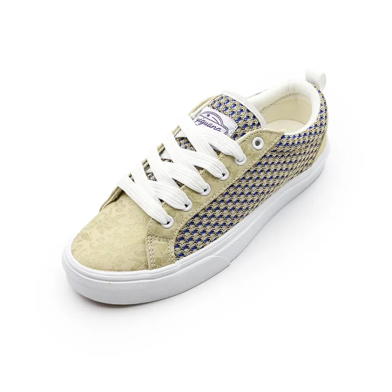 I'm Shopping Slip Resistant, Lightweight, And Breathable Low Top Skateboard Shoes Unisex Yellow-1