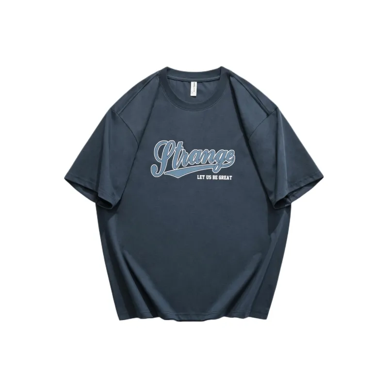 WOOD SOON Loose Fit Half Sleeved Heavyweight American Casual Top Unisex-8