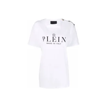 PHILIPP PLEIN Logo print Short sleeved T shirt