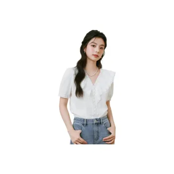 SEIFINI Shirts Women's Raw White