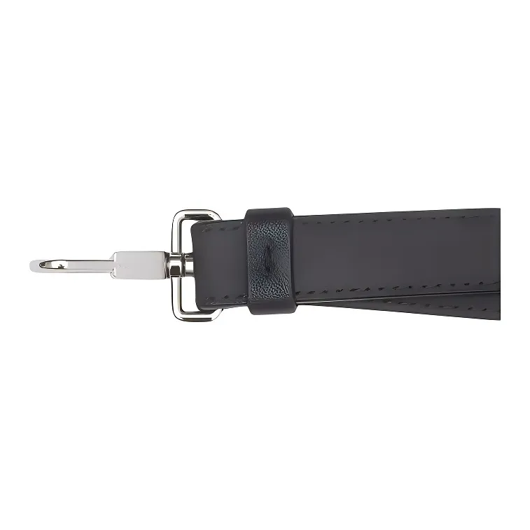 Burberry Leather Lanyard Bag Strap Women's Dark Charcoal Gray-2