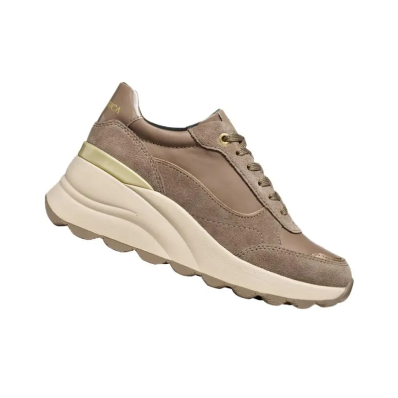 GEOX Spherica Ec13 Low Top Casual Shoes Women's Taupe-2