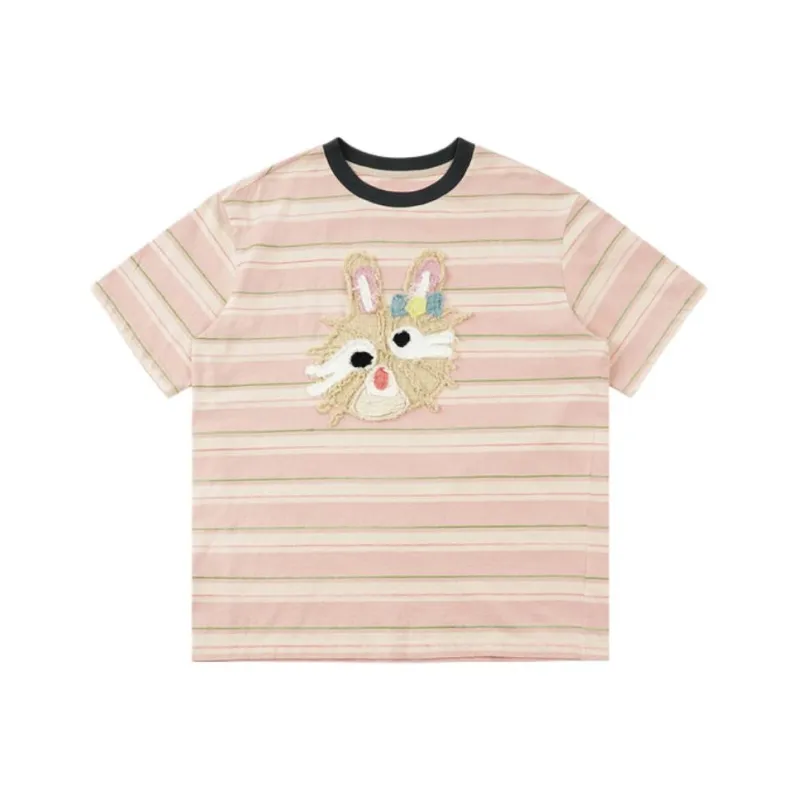 FAIRFAFO T Shirts Women's Pink-0