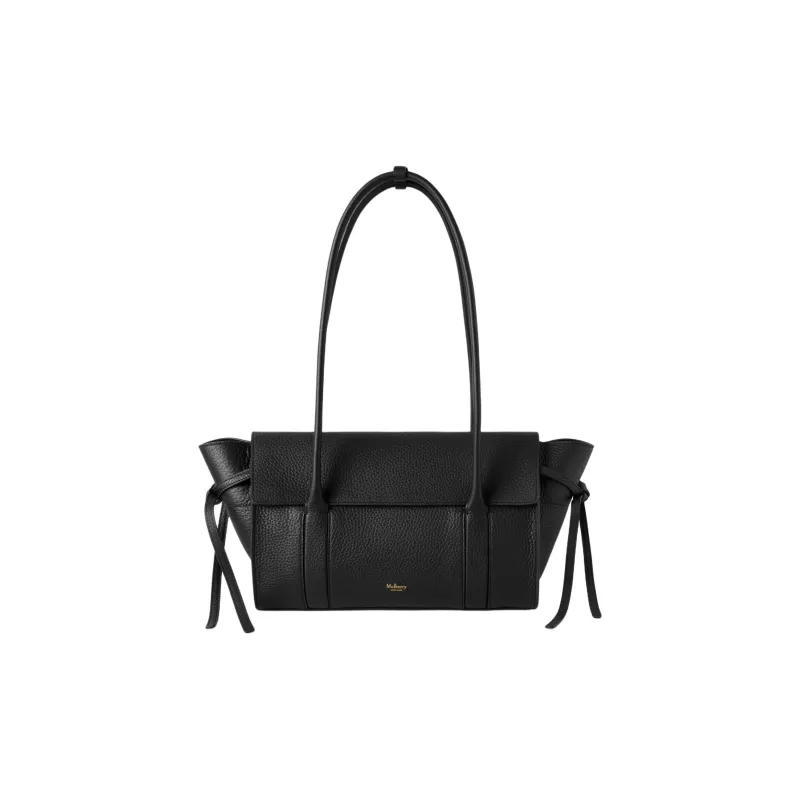 Mulberry Bayswater Cow Leather Handbag, Shoulder Bag Trumpets Women's Black-0