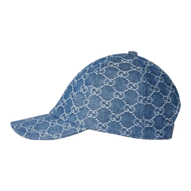 GUCCI Denim Baseball Caps Kids' Multicolor-1