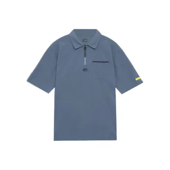 PUMA Polo Shirts Men Gray Blue