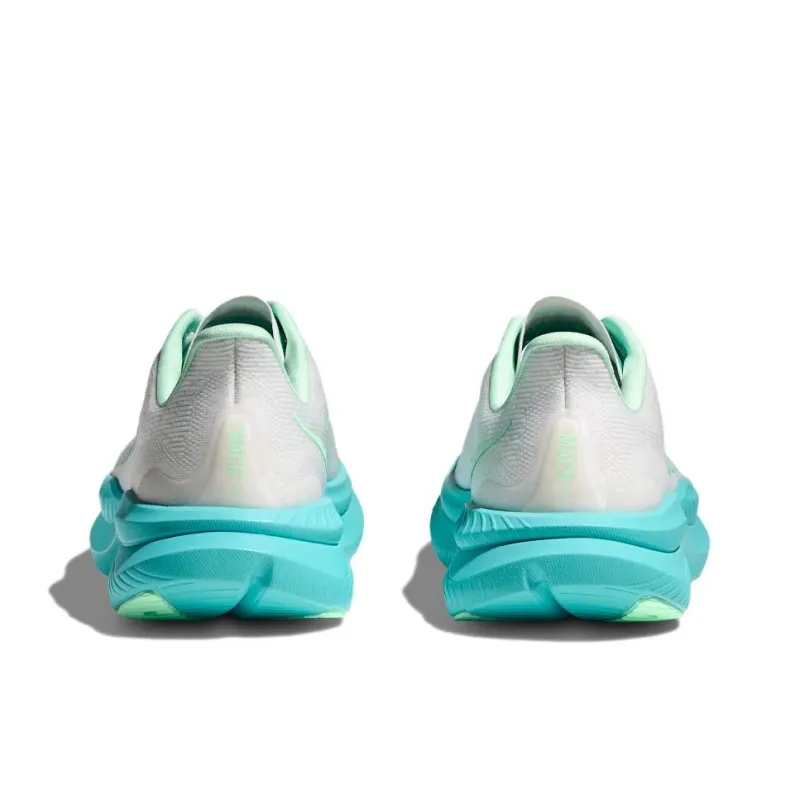 HOKA ONE ONE MACH 6 Anti Slip Wear Resistant Low Top Running Shoes Women's White Cyan-2