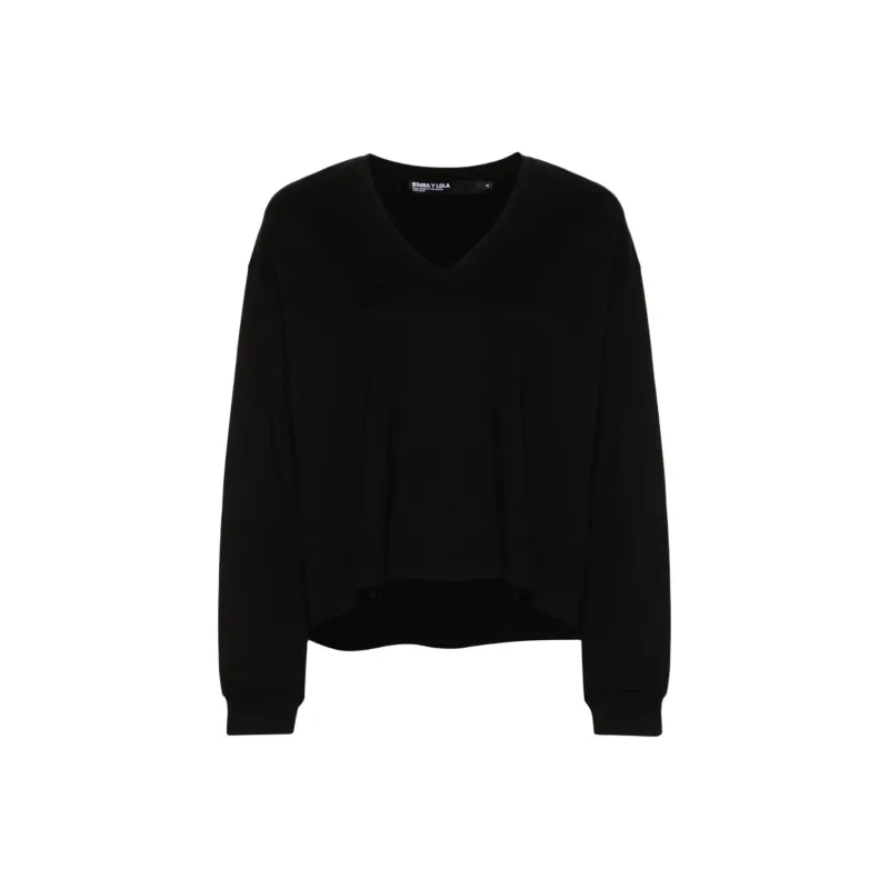 BIMBA Y LOLA Drop Shoulder Sleeve T-Shirt Women's Black-0