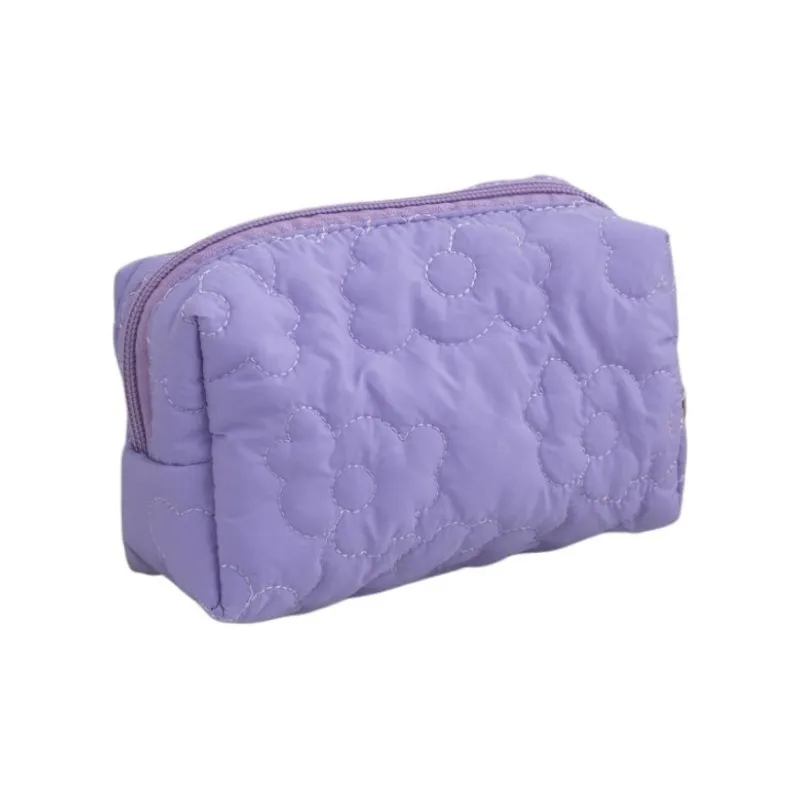 ZHIYIN Large Capacity Candy Quilting Floral Skincare Storage Bag Portable Toiletry Bag Make up Tools-3