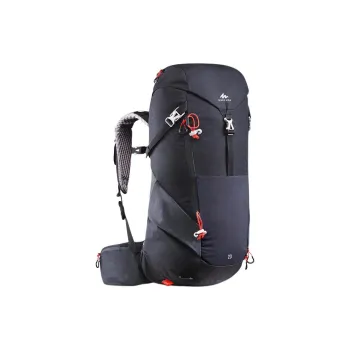 DECATHLON 20L Mountaineering Bag Outdoor Bag Polyester Graphite Black Unisex