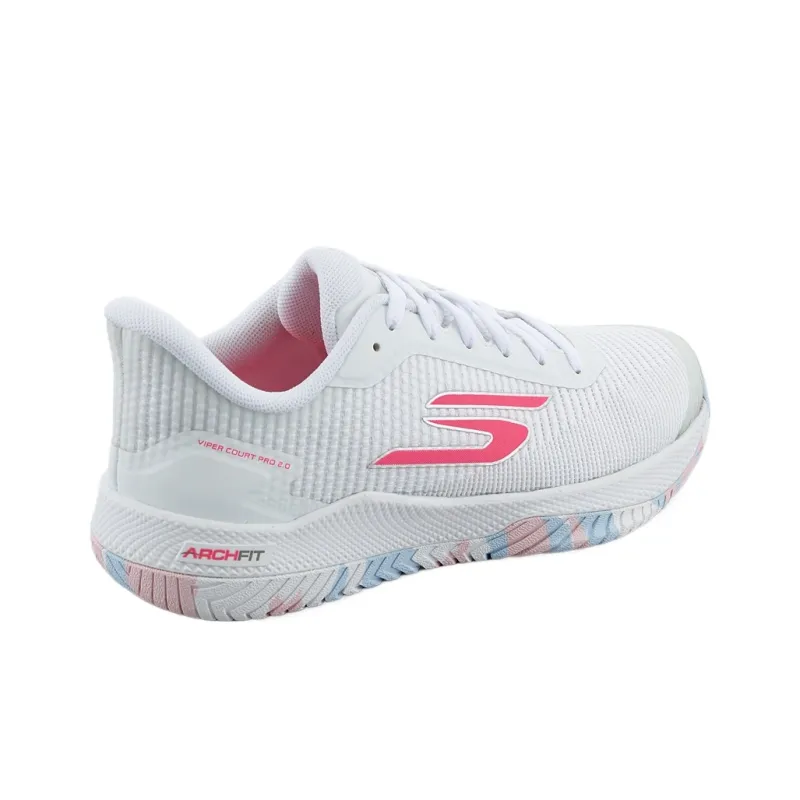 Skechers Viper Court Pro 2.0 Low Top Training Shoes Women's White-3