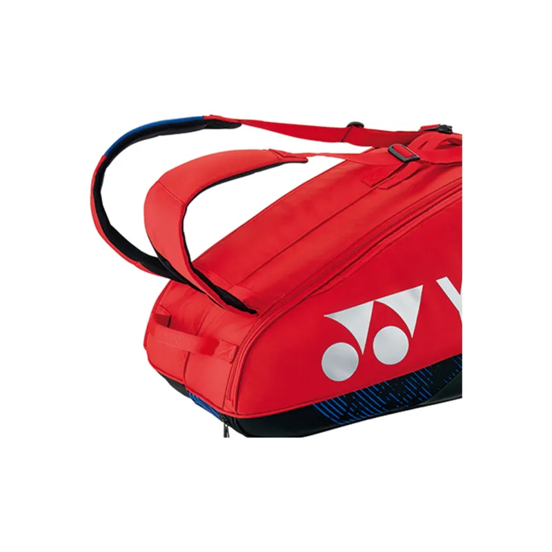 YONEX Badminton Racket Bags 2 Pcs Pack Sports Backpack Deep Red Unisex Front Storage Pocket-3
