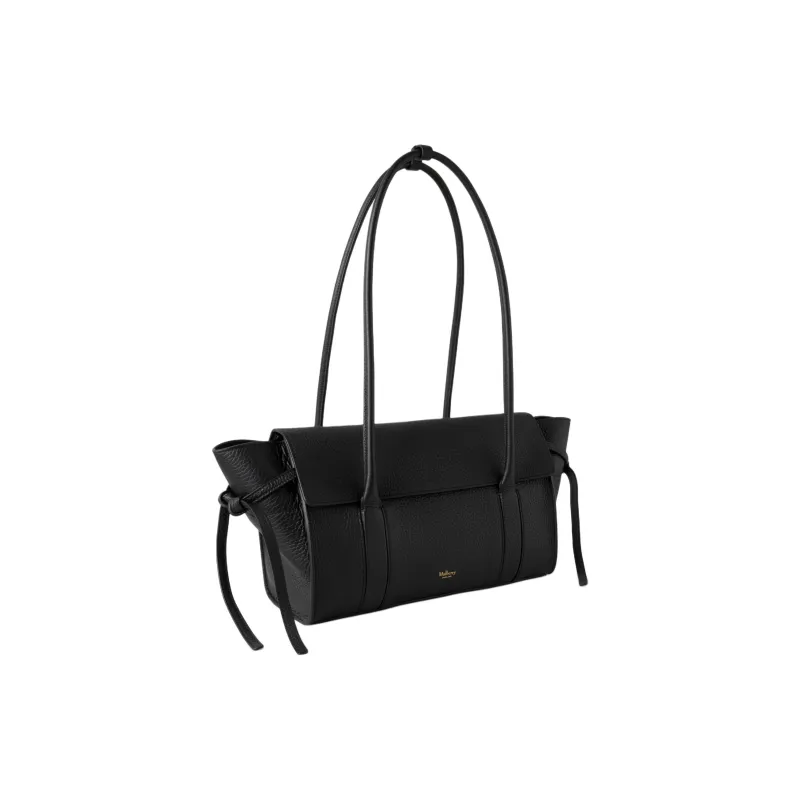 Mulberry Bayswater Cow Leather Handbag, Shoulder Bag Trumpets Women's Black-1