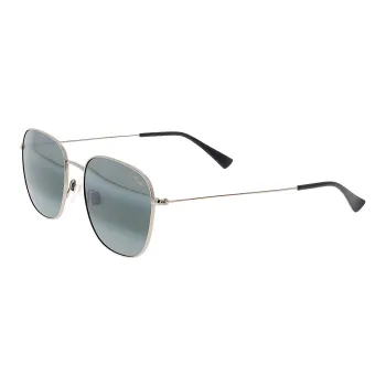 Maui Jim Metal Square Sunglasses Unisex Silver