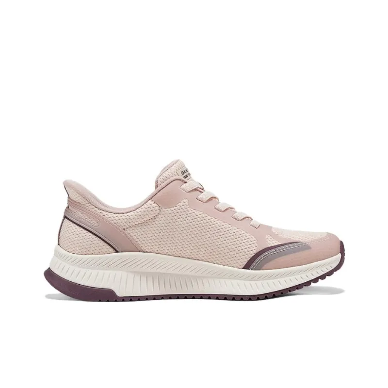 Skechers Low Top Lace Up Anti Slip Wear Resistant Low Top Casual Shoes Women's Pink-1