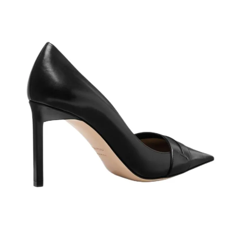 TF Slim Heel High Heels 8.5cm Women's Black-3