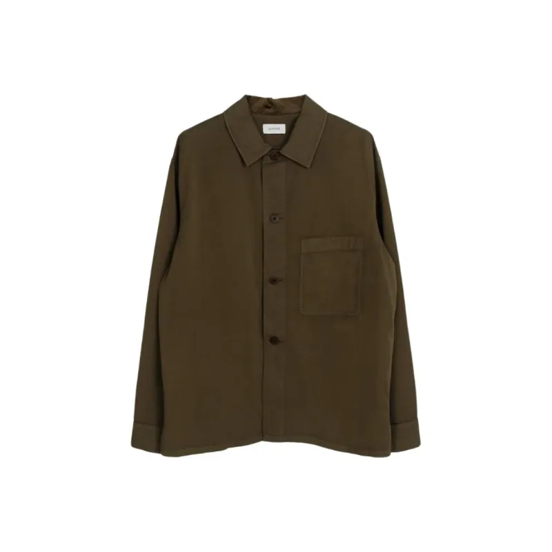 Lemaire Shirt Men's Dark Tobacco-0