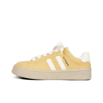 La Chapelle Anti Slip Wear Resistant Low Top Skateboard Shoes Women's Yellow