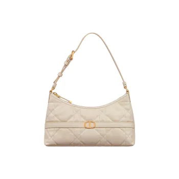 DIOR Miss Caro Sheepskin Shoulder Bag Mini Women's Light Ivory
