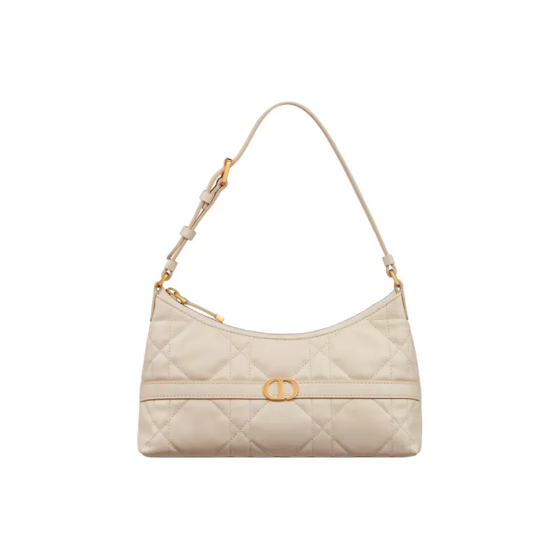 DIOR Miss Caro Sheepskin Shoulder Bag Mini Women's Light Ivory-0